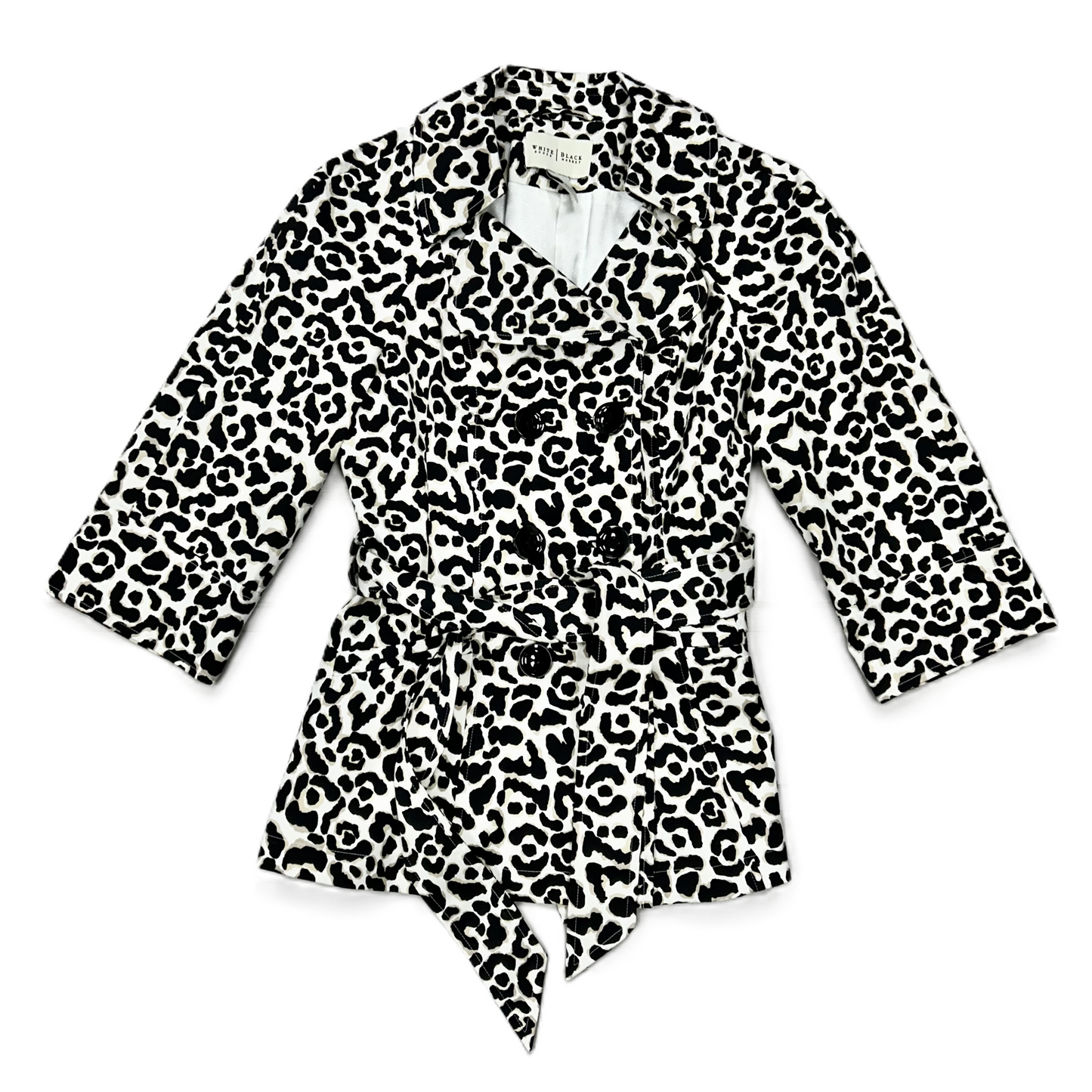 Coat Parka By White House Black Market In Leopard Print, Size: Xs