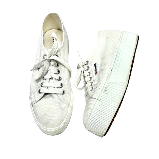 Shoes Sneakers Platform By Superga In White, Size: 8