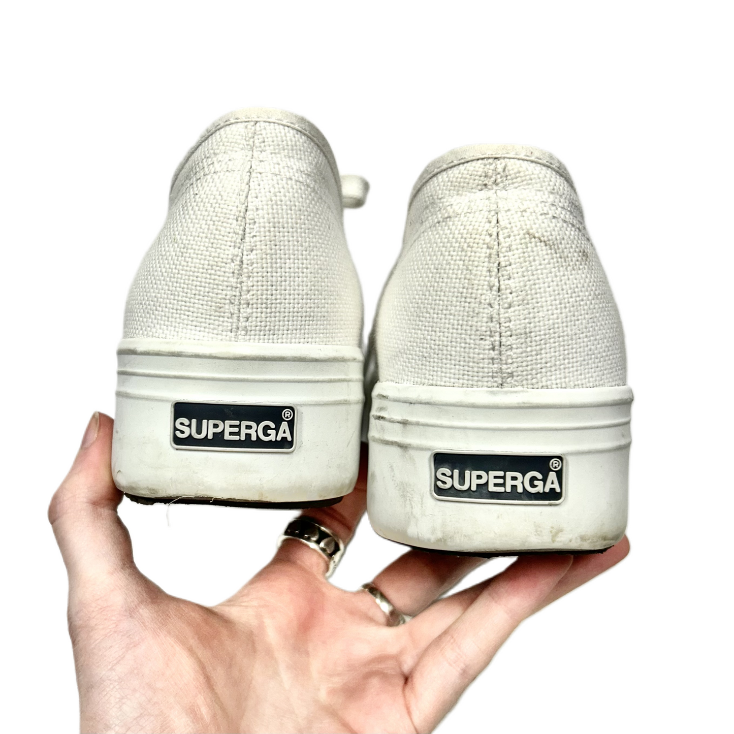 Shoes Sneakers Platform By Superga In White, Size: 8