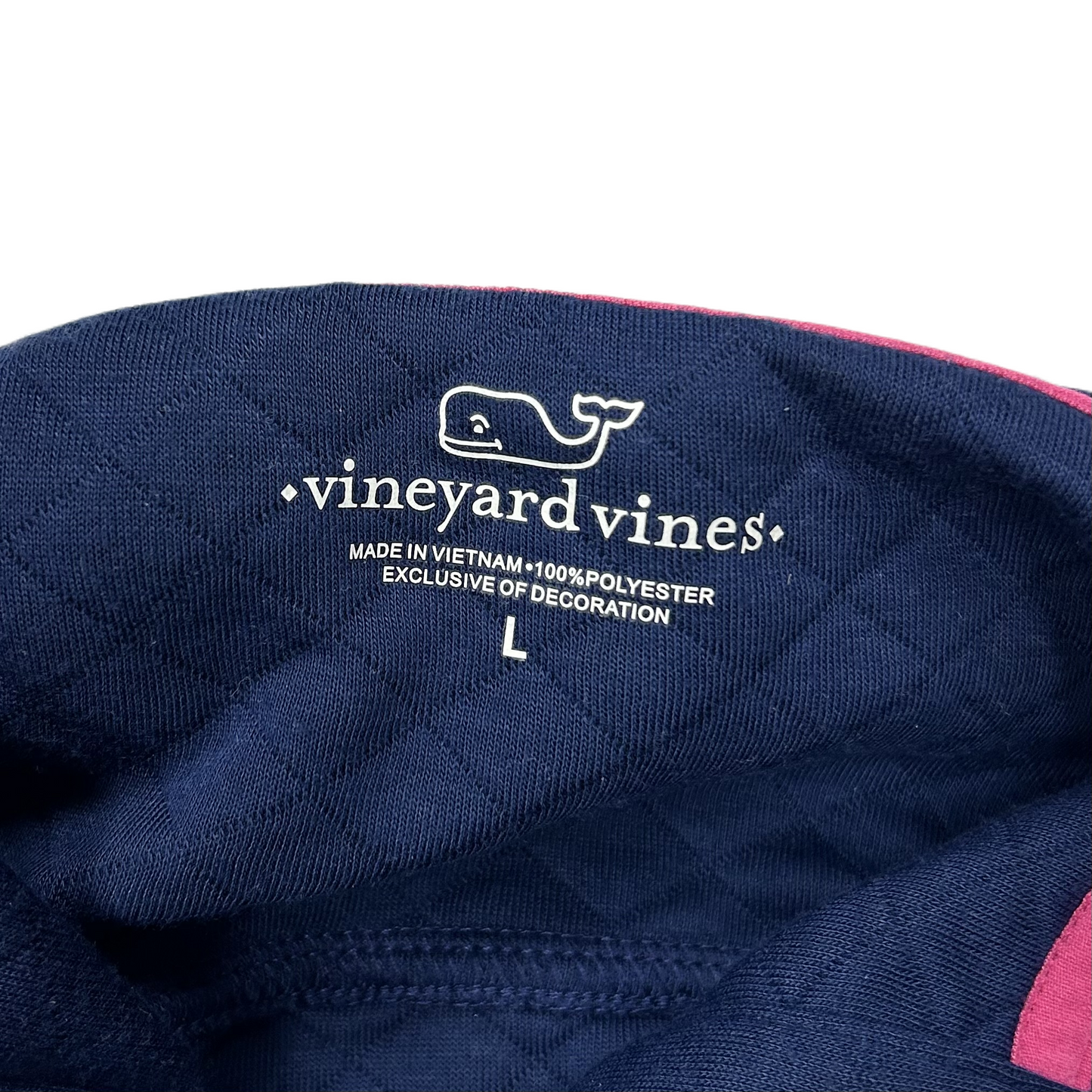 Jacket Fleece By Vineyard Vines In Blue & Pink, Size: L