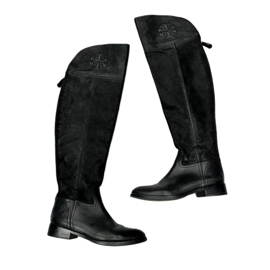 Boots Designer By Tory Burch In Black, Size: 8