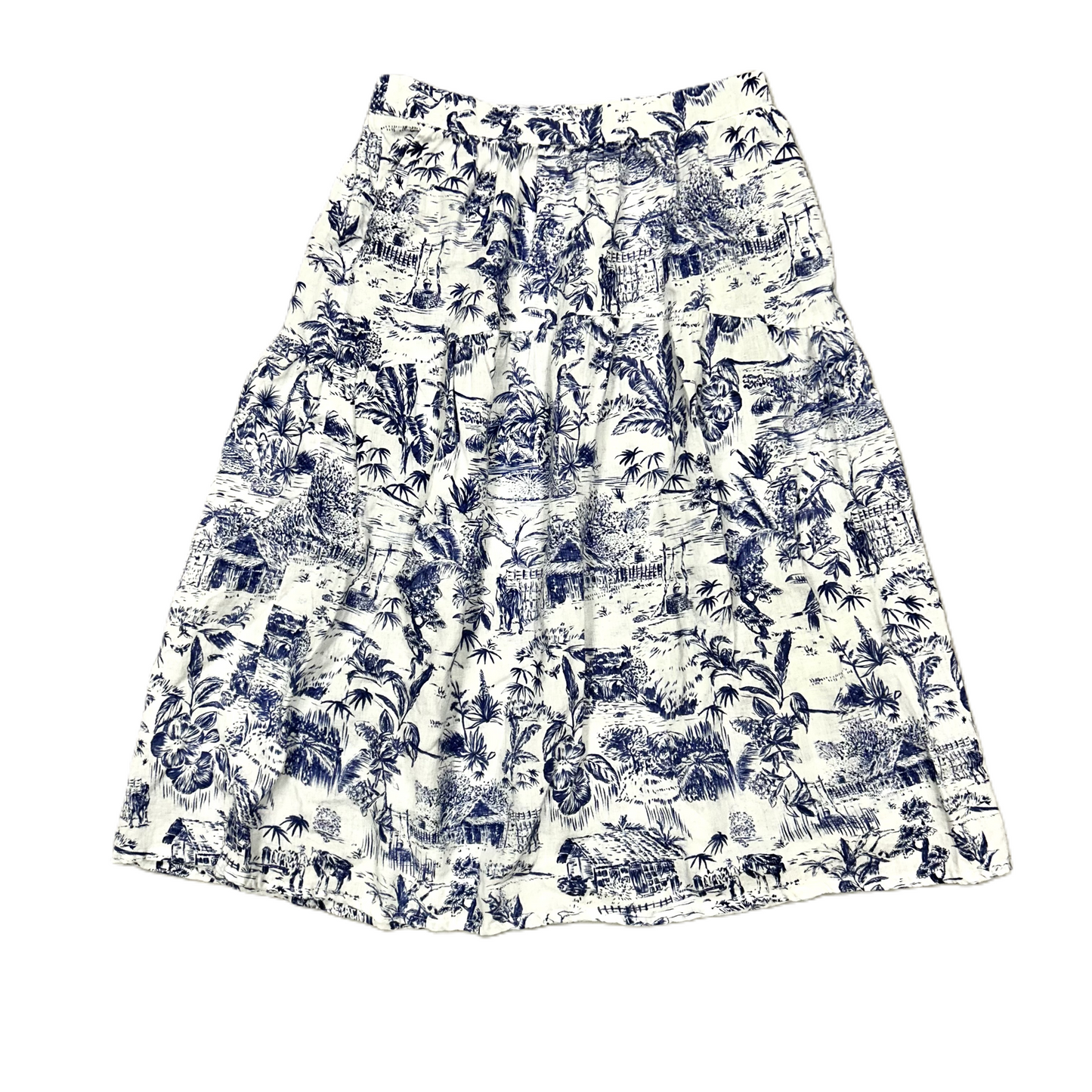 Skirt Maxi By Joie In Blue & White, Size: Xl