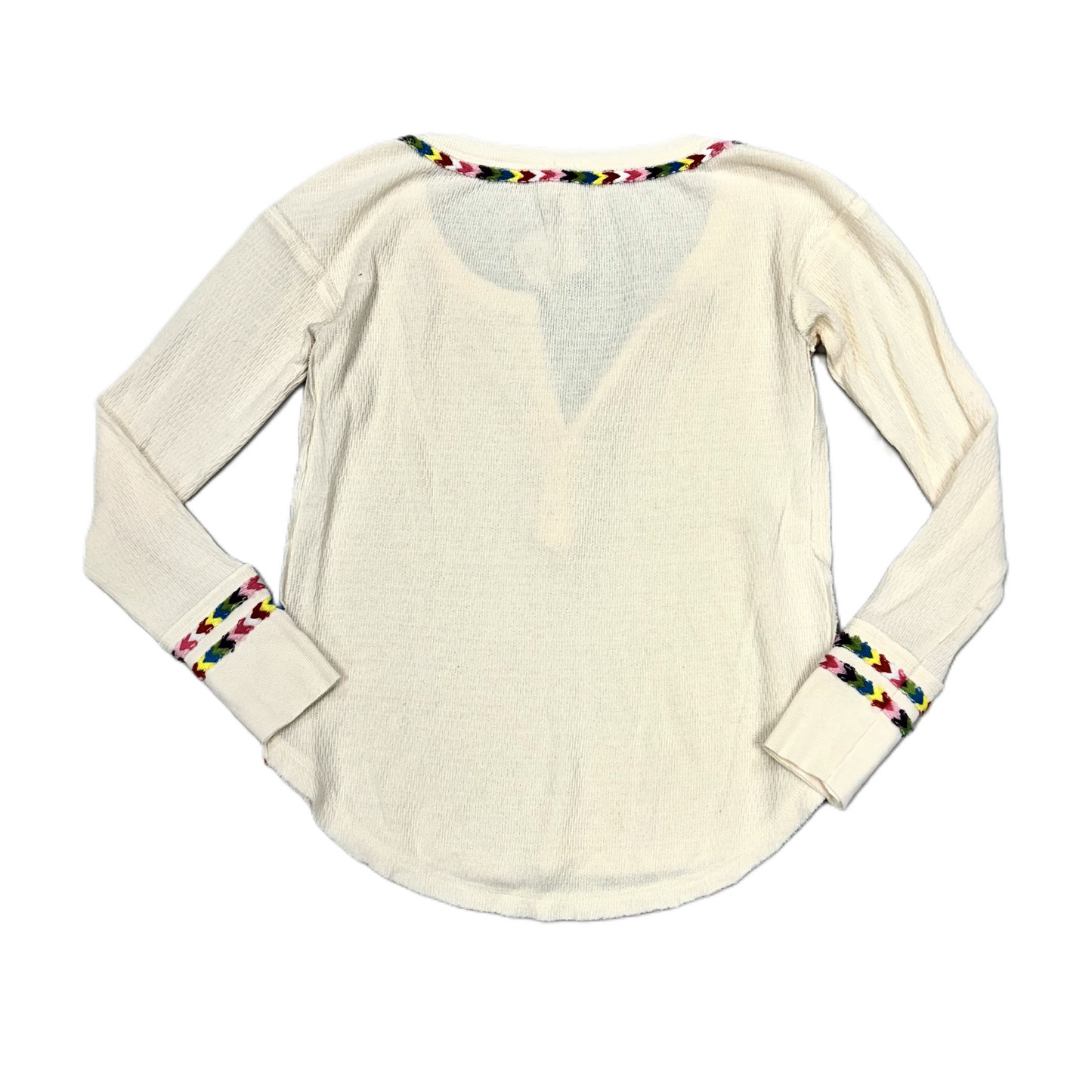 Top Long Sleeve By We The Free In Cream, Size: Xs