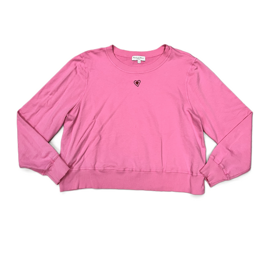 Sweatshirt Crewneck By Michael Stars In Pink, Size: Xl