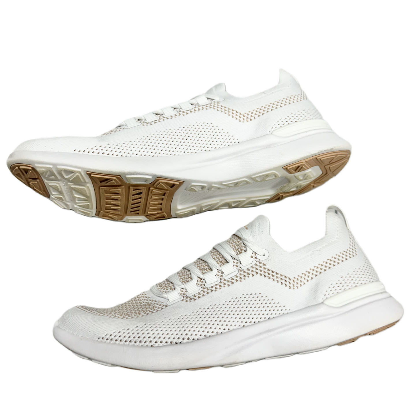 Shoes Athletic By APL In Tan & White, Size: 9