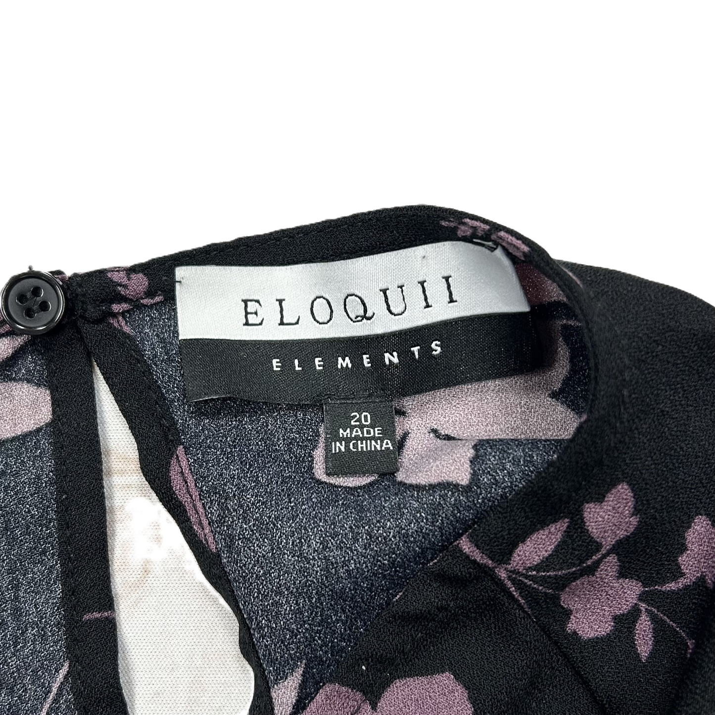 Dress Casual Short By Eloquii In Black & Purple, Size: 2x