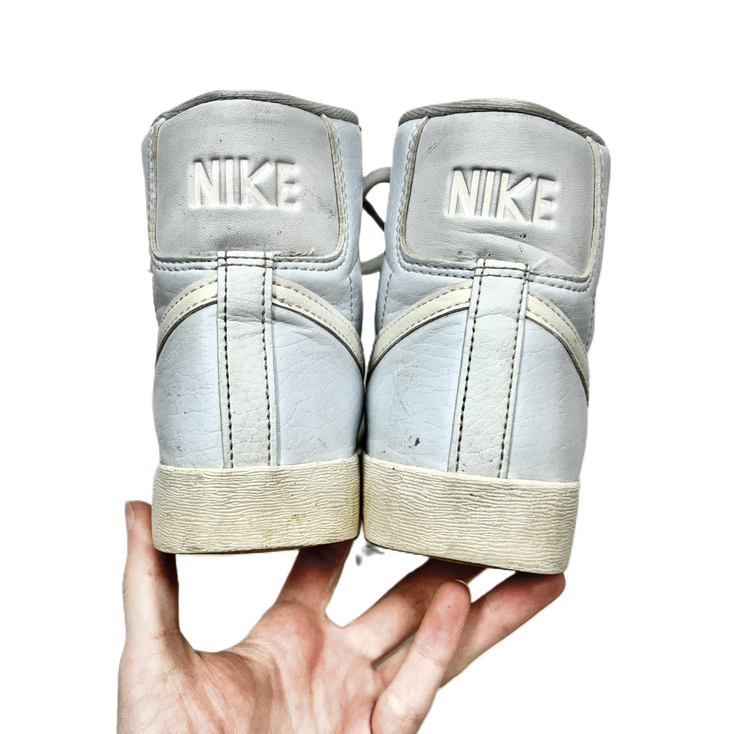 Shoes Sneakers By Nike In Blue & Grey, Size: 8