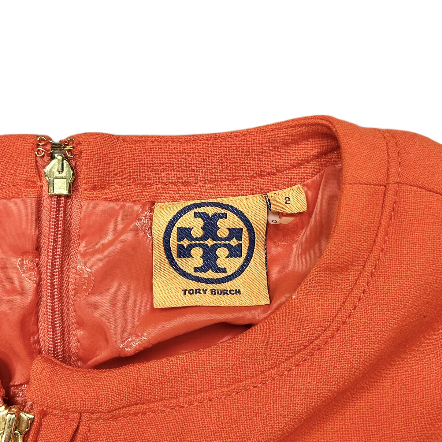 Dress Designer By Tory Burch In Orange, Size: Xs