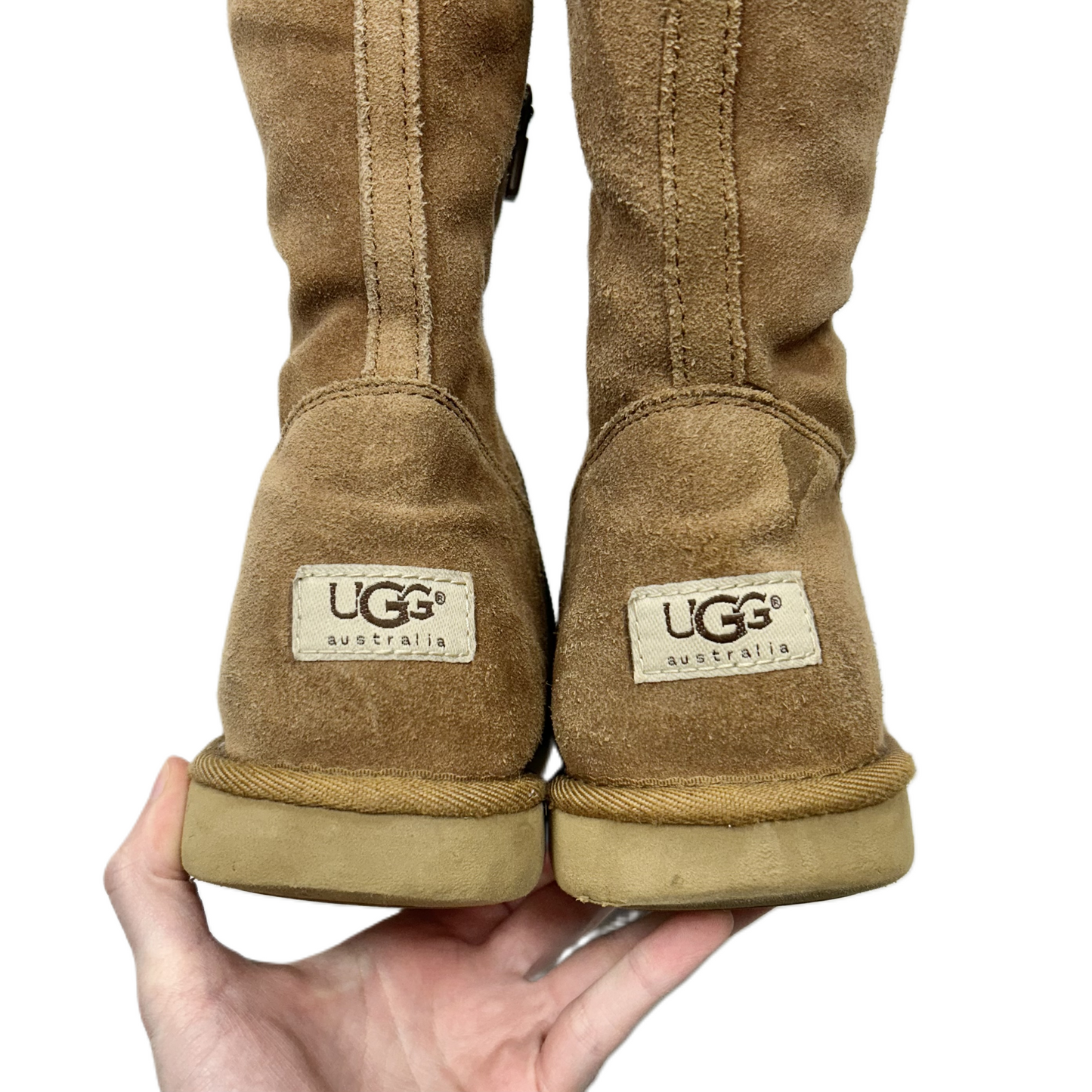 Boots Designer By Ugg In Tan, Size: 8