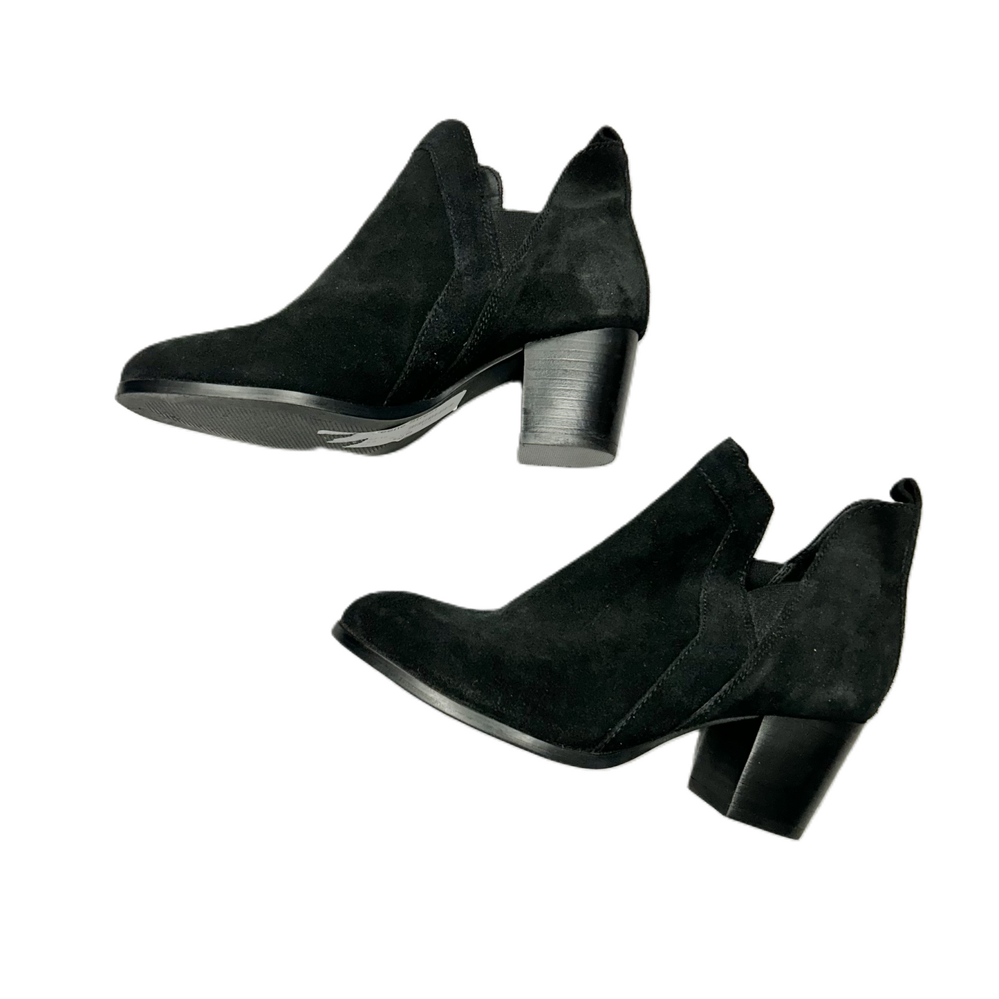 Boots Ankle Heels By Mia In Black, Size: 6.5