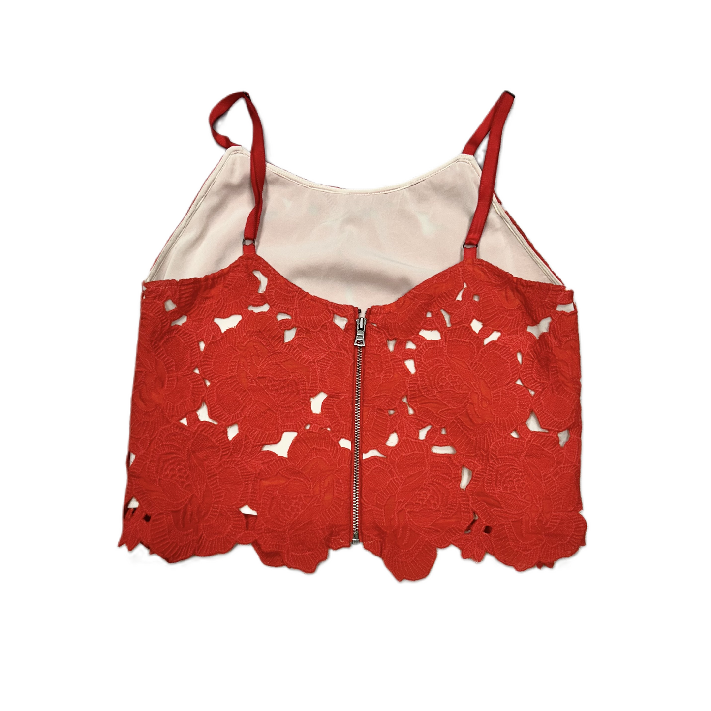 Top Sleeveless Designer By Alice + Olivia In Red, Size: Xs