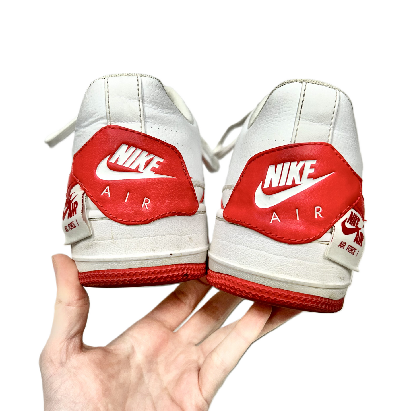 Shoes Sneakers By Nike In Red & White, Size: 9.5