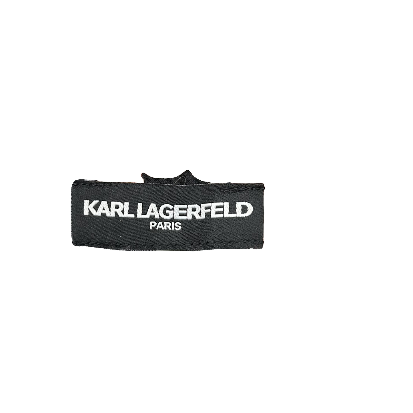 Top Sleeveless Designer By Karl Lagerfeld In Black & Pink, Size: Xl