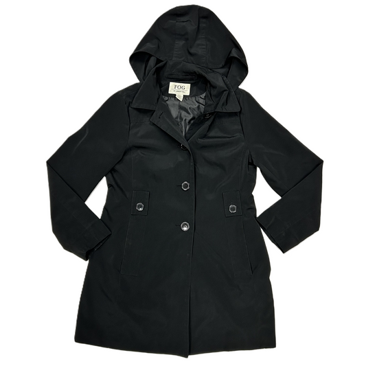 Coat Trench Coat By London Fog In Black, Size: M