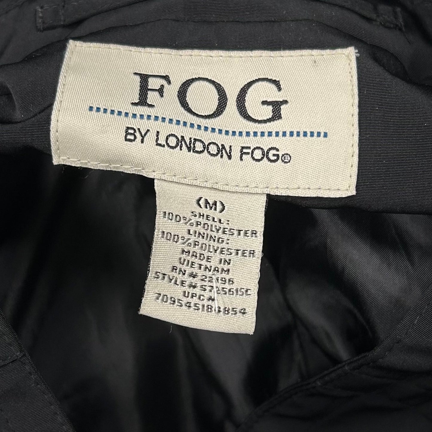 Coat Trench Coat By London Fog In Black, Size: M