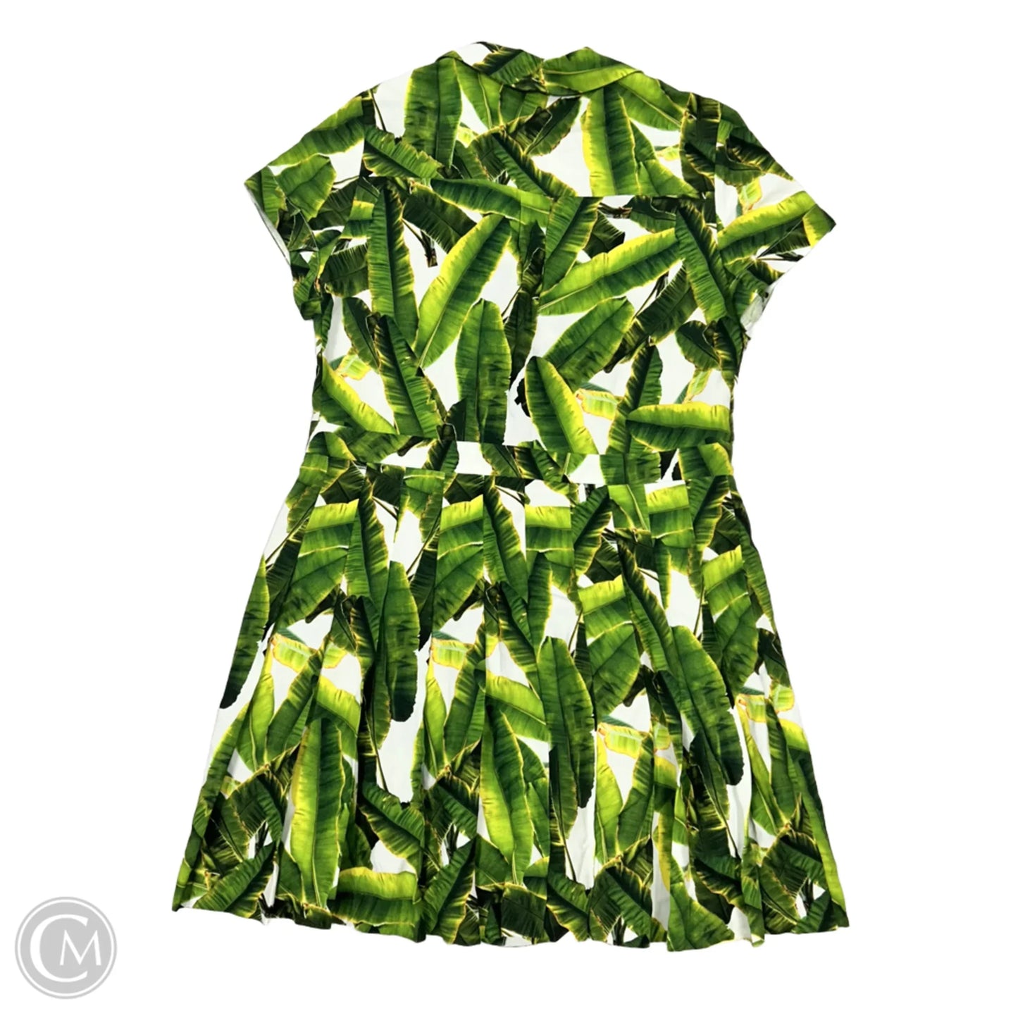 Dress Designer By Alice + Olivia In Green & White, Size: S