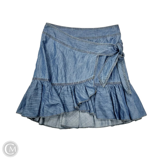 Skirt Mini & Short By Veronica Beard In Blue Denim, Size: 2