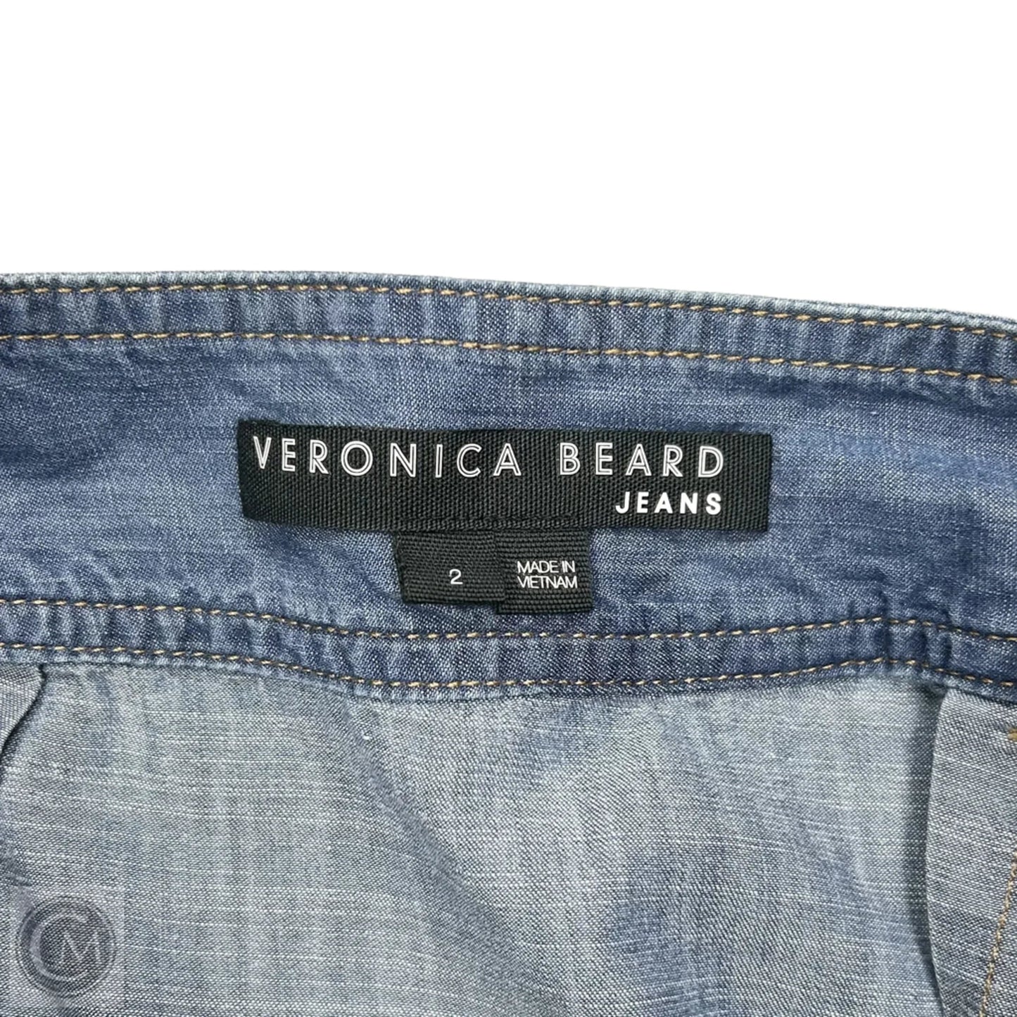 Skirt Mini & Short By Veronica Beard In Blue Denim, Size: 2