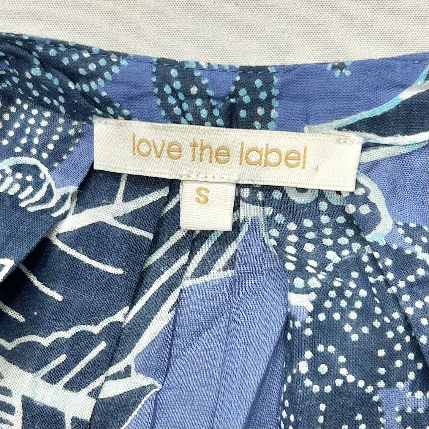 Dress Casual Short By Love The Label In Blue & White, Size: S