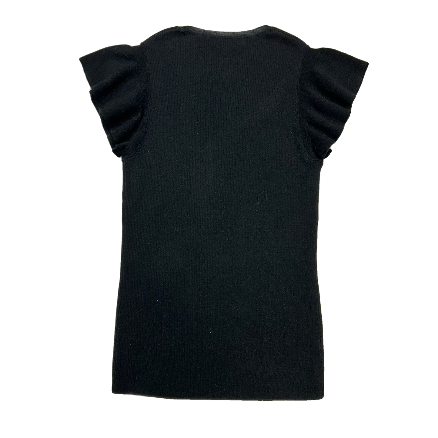 Top Short Sleeve By Frame In Black, Size: S