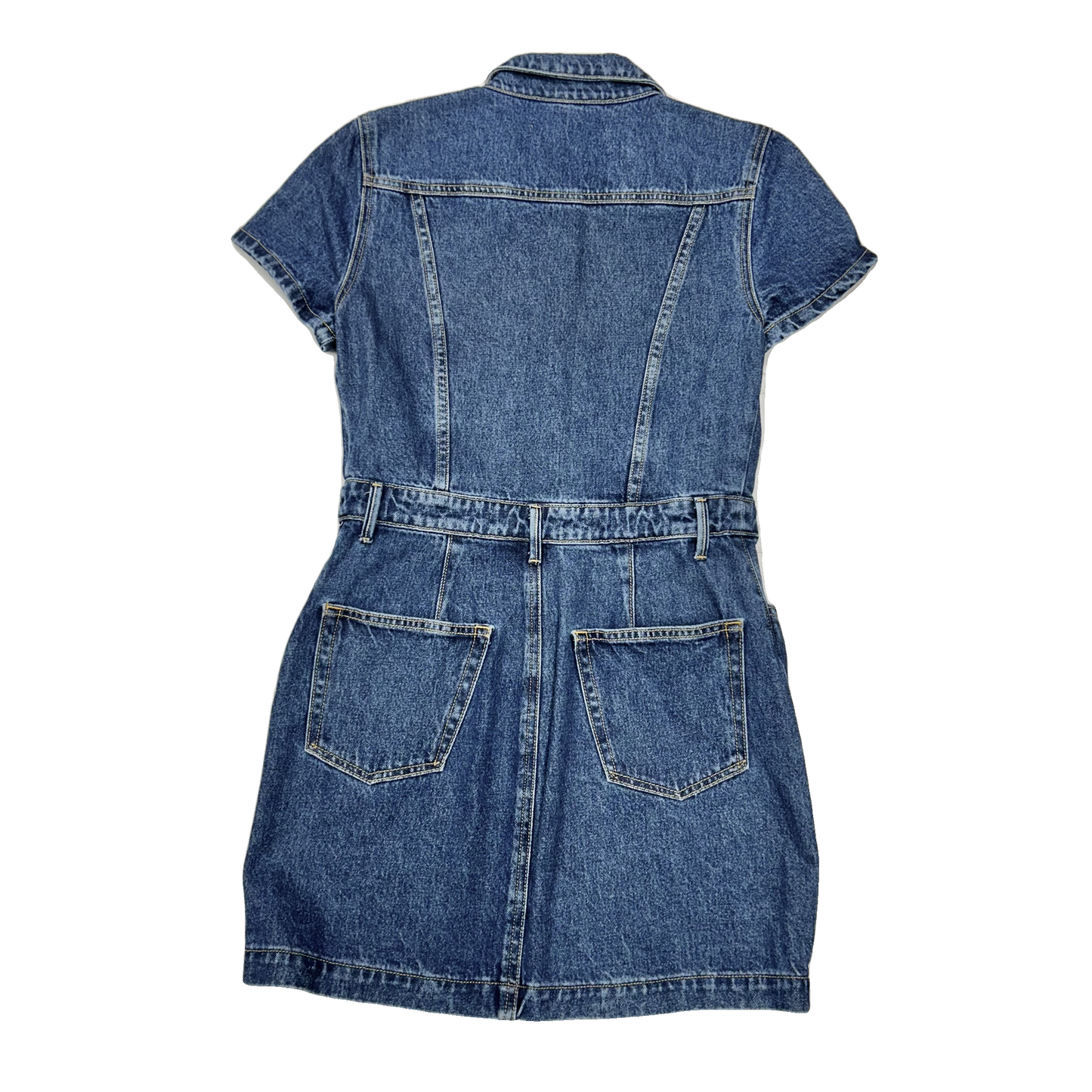 Dress Casual Short By Grlfrnd In Blue Denim, Size: M