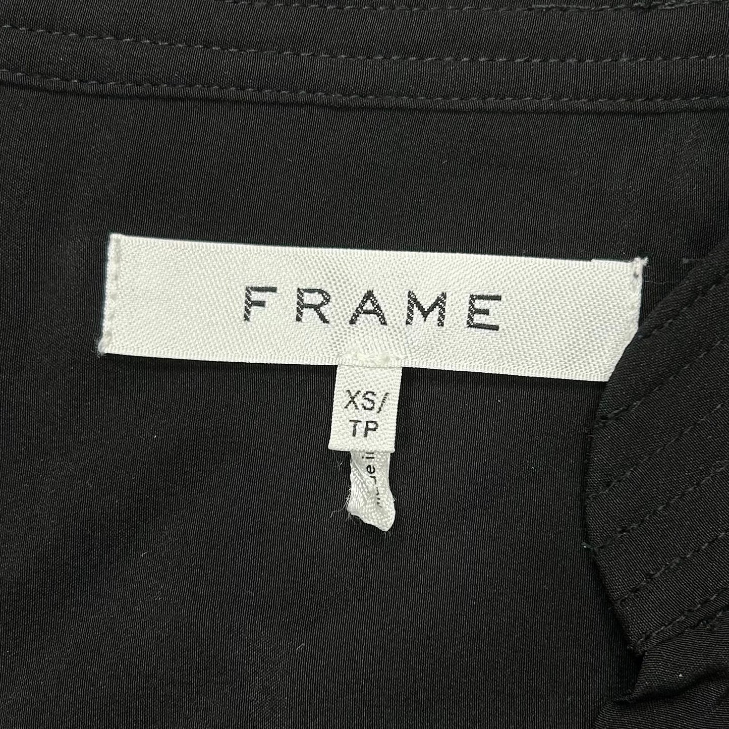 Top Sleeveless By Frame In Black, Size: Xs