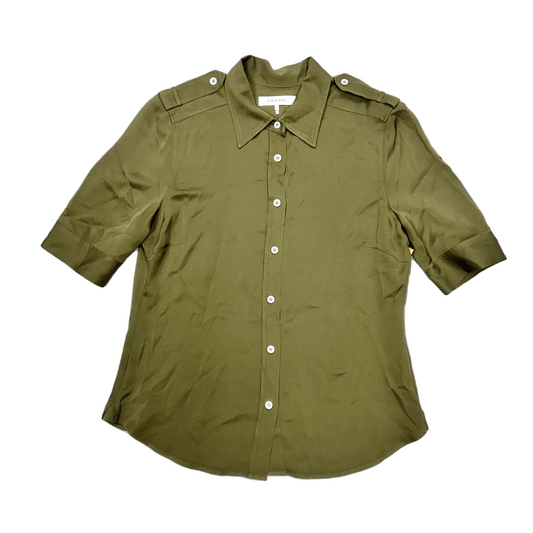 Top Short Sleeve By Frame In Green, Size: S