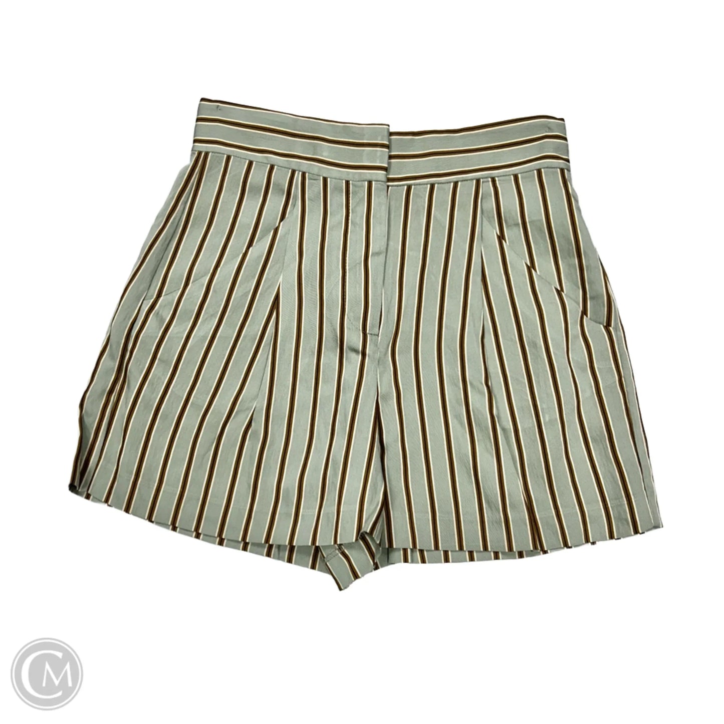 Shorts By Veronica Beard In Green & Tan, Size: 2