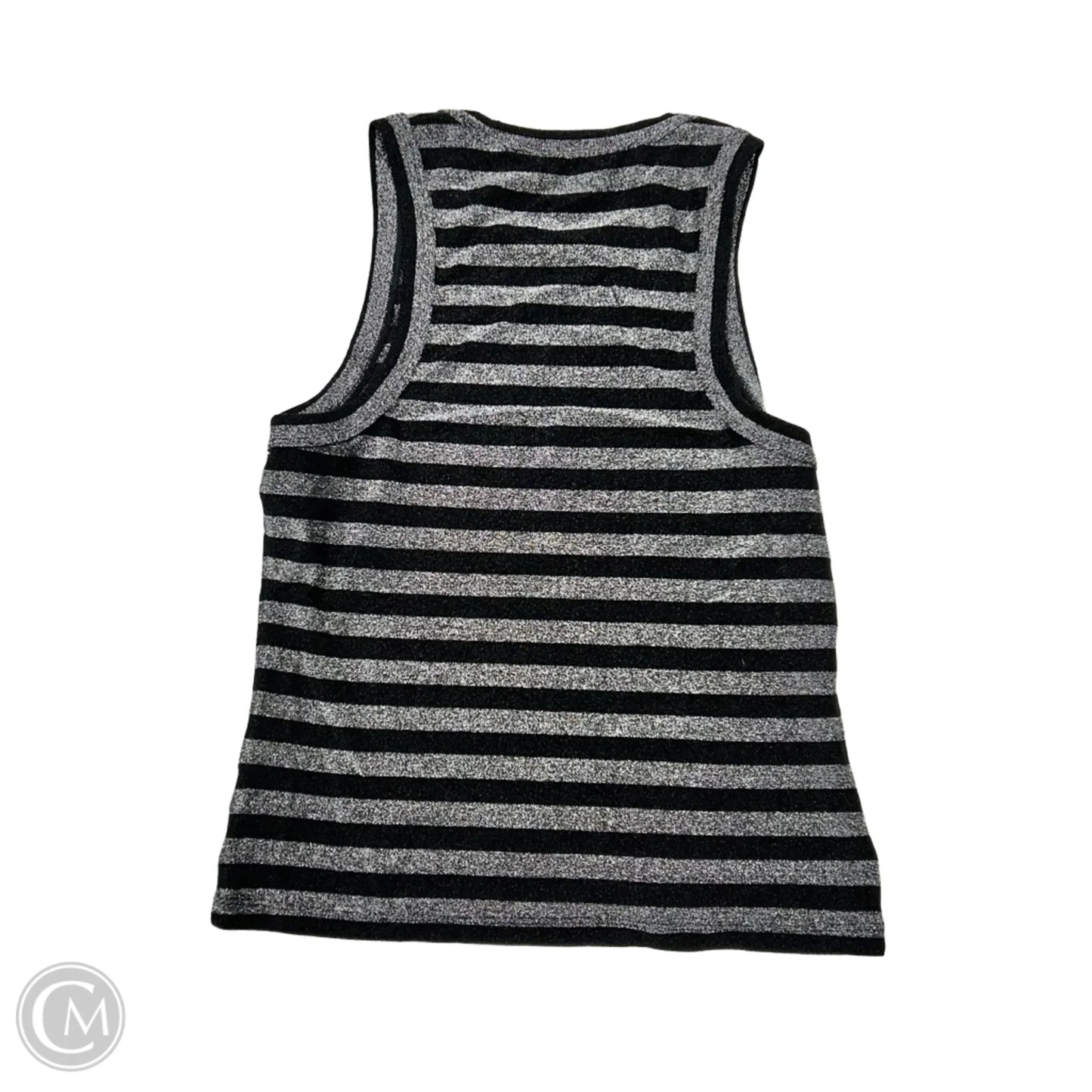 Top Sleeveless By Veronica Beard In Black & Silver, Size: S