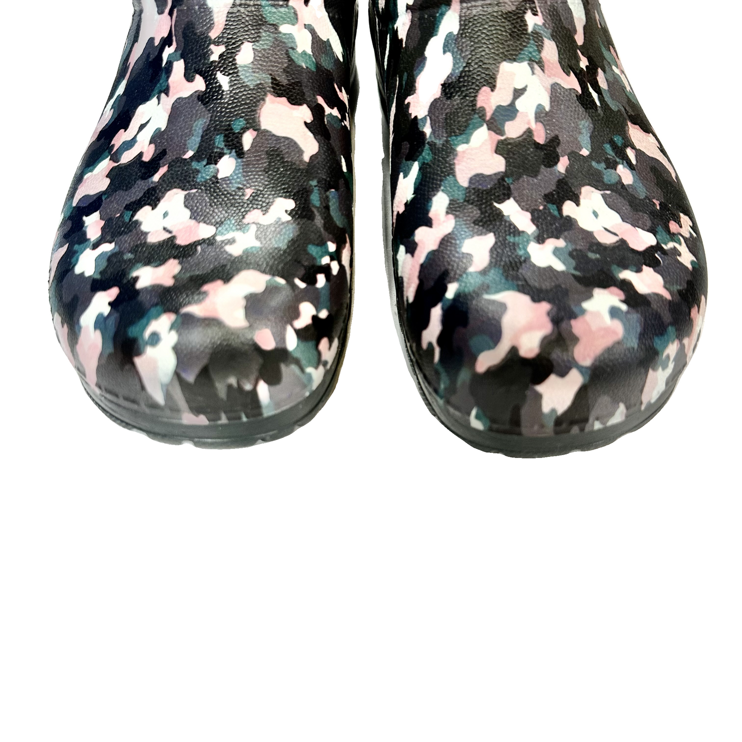 Shoes Flats By Dansko In Grey & Pink, Size: 6