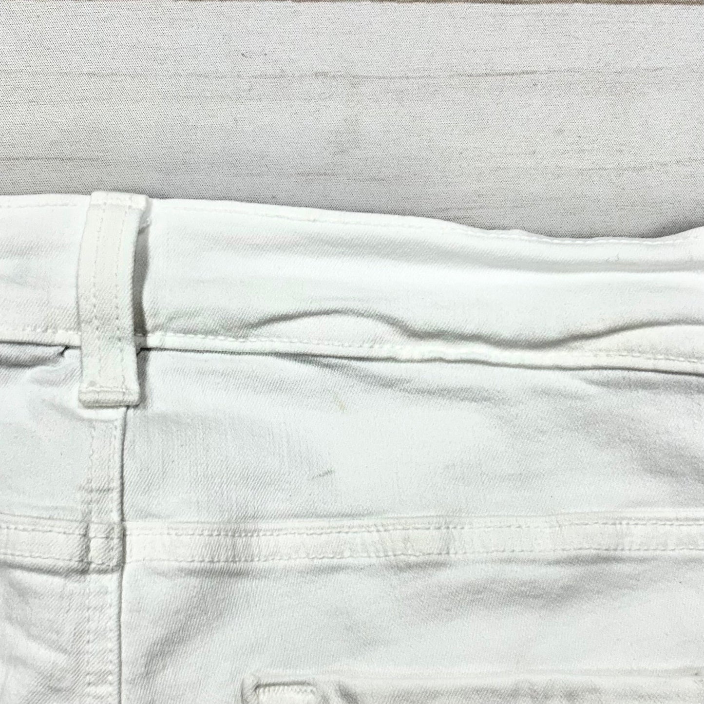 Jeans Flared By Karen Kane In White Denim, Size: 8