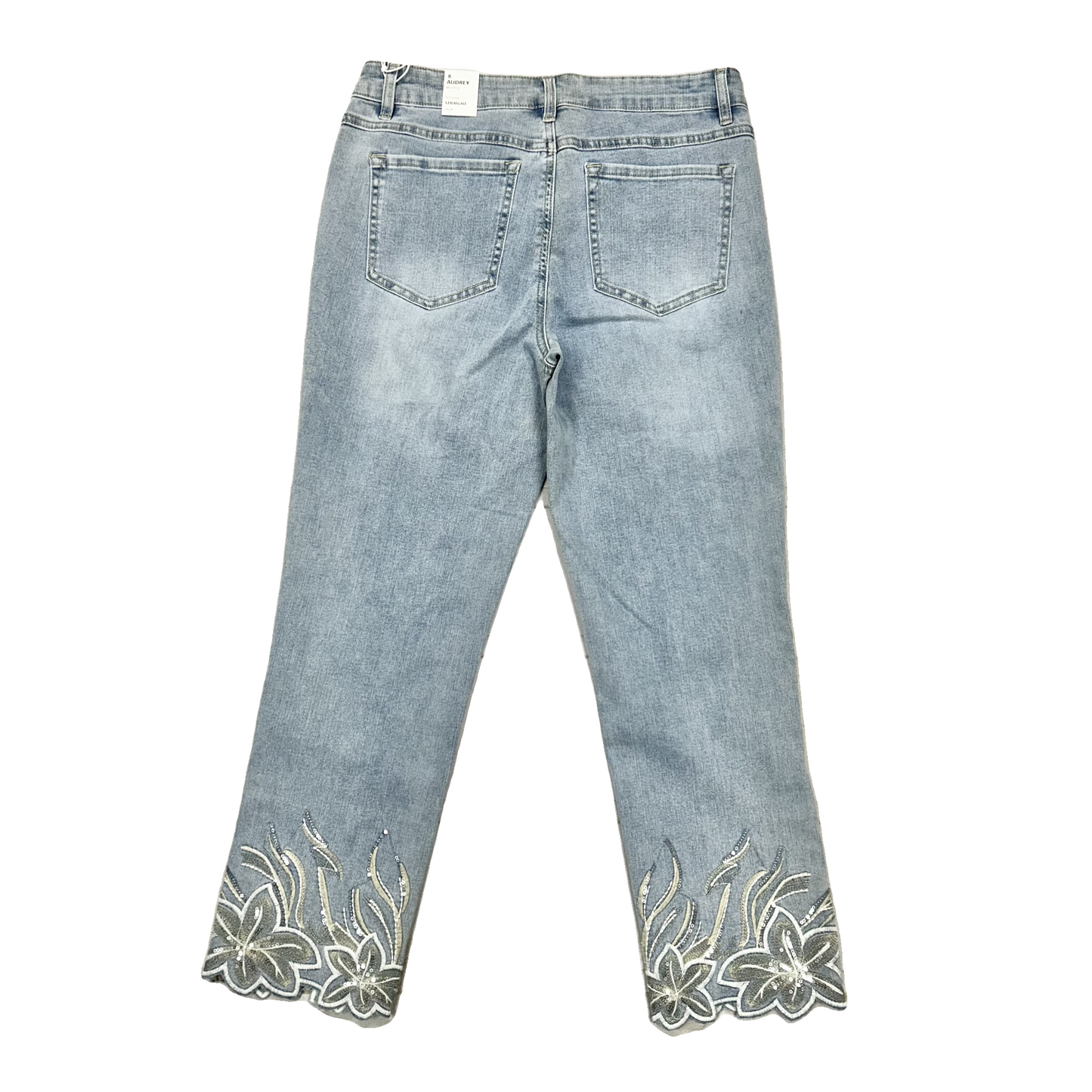 Jeans Cropped By Tribal In Blue Denim, Size: 8