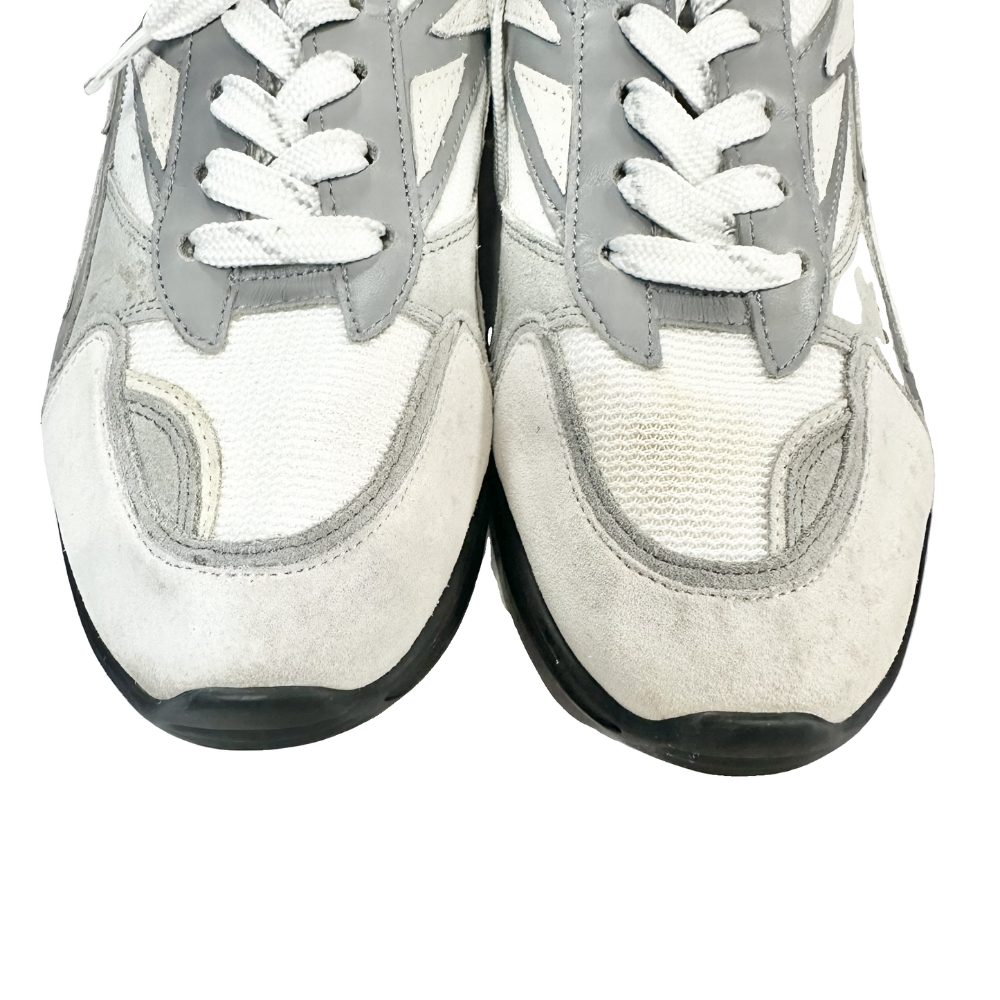 Shoes Sneakers By Zadig And Voltaire In Grey & White, Size: 10