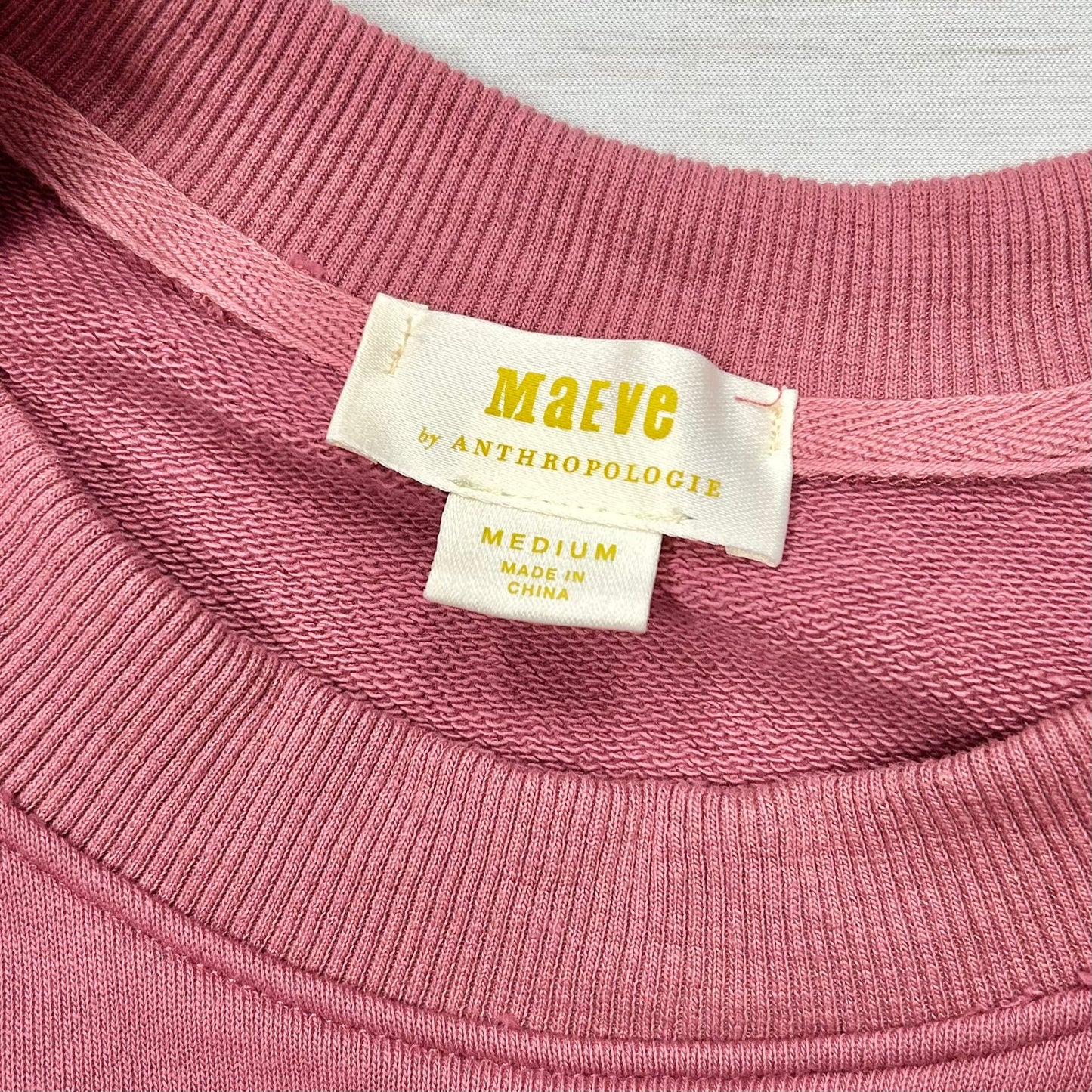 Sweatshirt Crewneck By Maeve In Mauve, Size: M