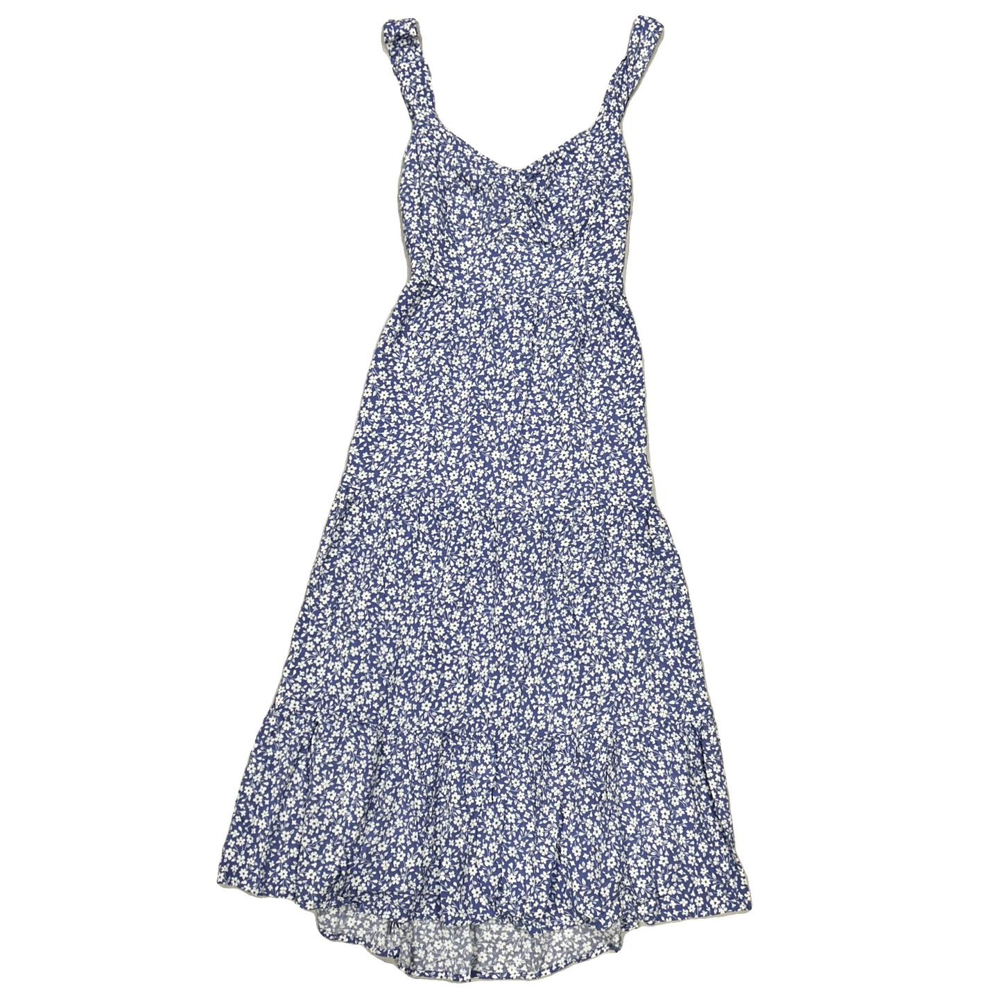 Dress Casual Midi By Just Found In Blue & White, Size: L