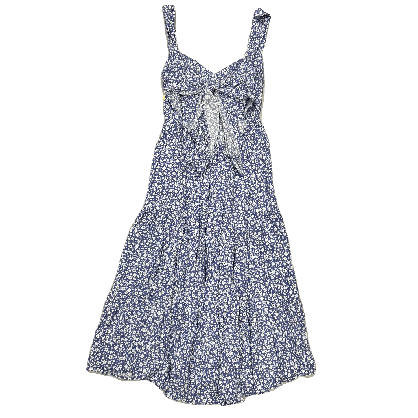 Dress Casual Midi By Just Found In Blue & White, Size: L