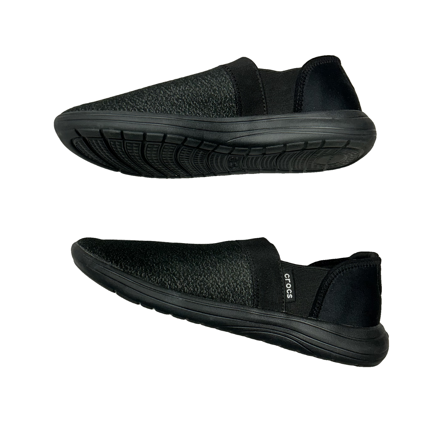 Shoes Sneakers By Crocs In Black, Size: 9