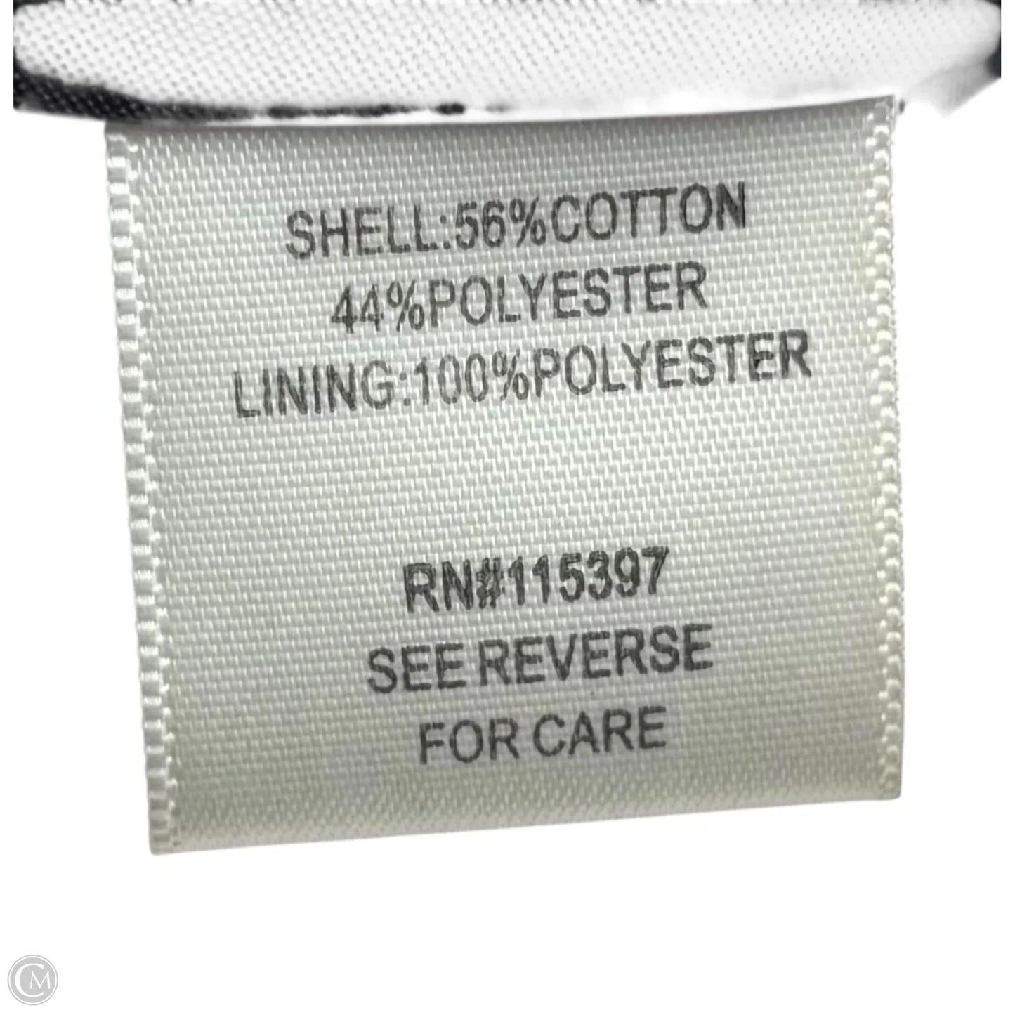 Coat Peacoat By Ccc Couture In Black & Silver, Size: Xs