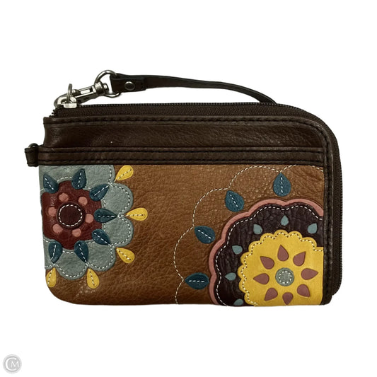 Wristlet Leather By Fossil, Size: Medium