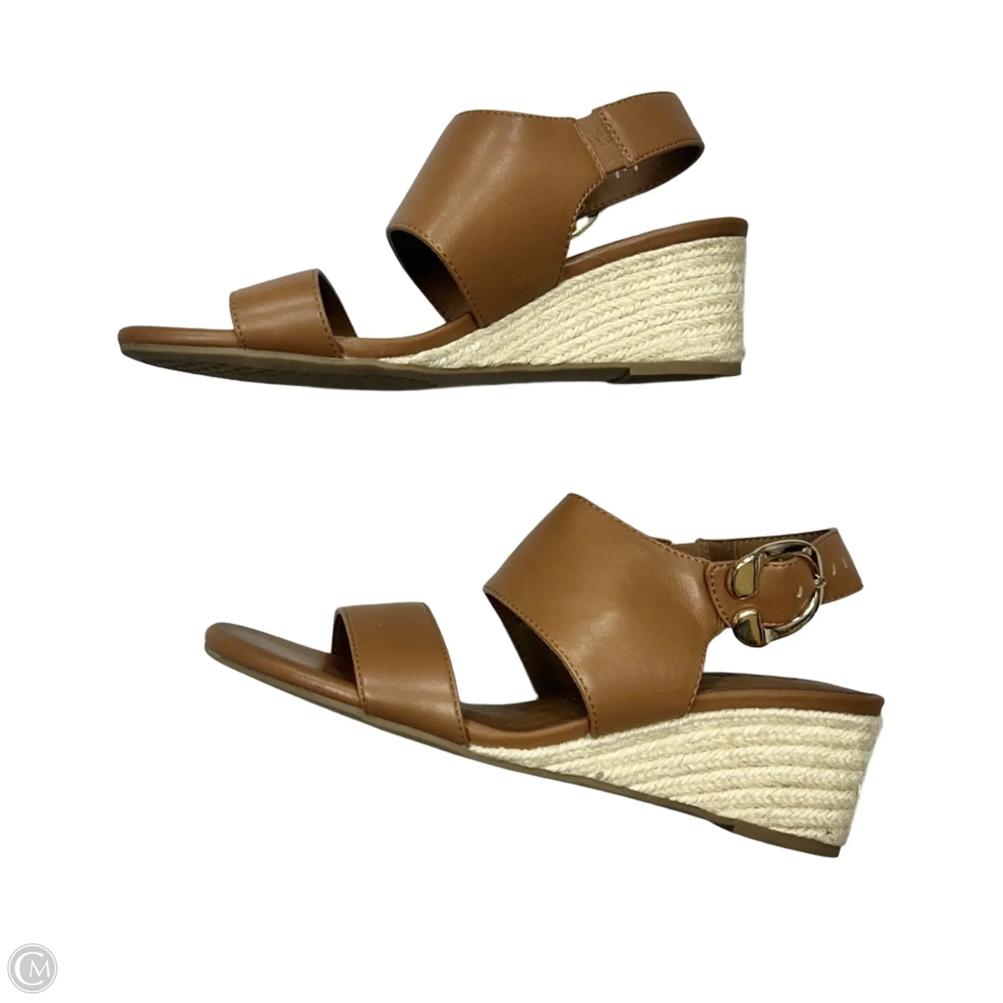 Sandals Heels Wedge By Aerosoles In Brown, Size: 6