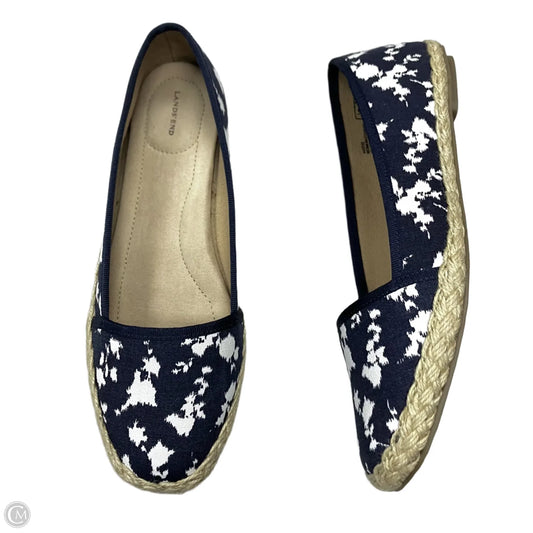 Shoes Flats By Lands End In Blue & White, Size: 7.5