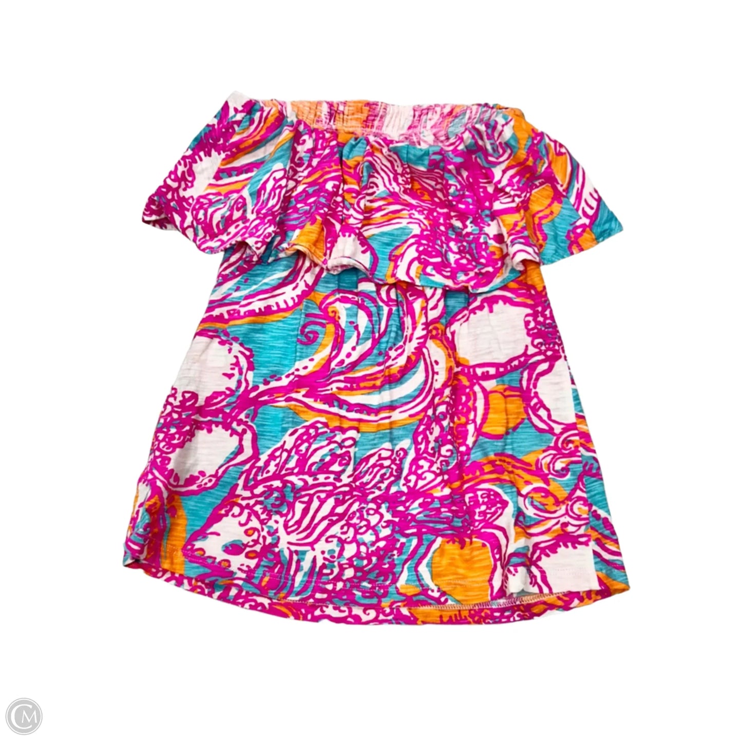 Top Sleeveless Designer By Lilly Pulitzer In Pink & White, Size: Xs