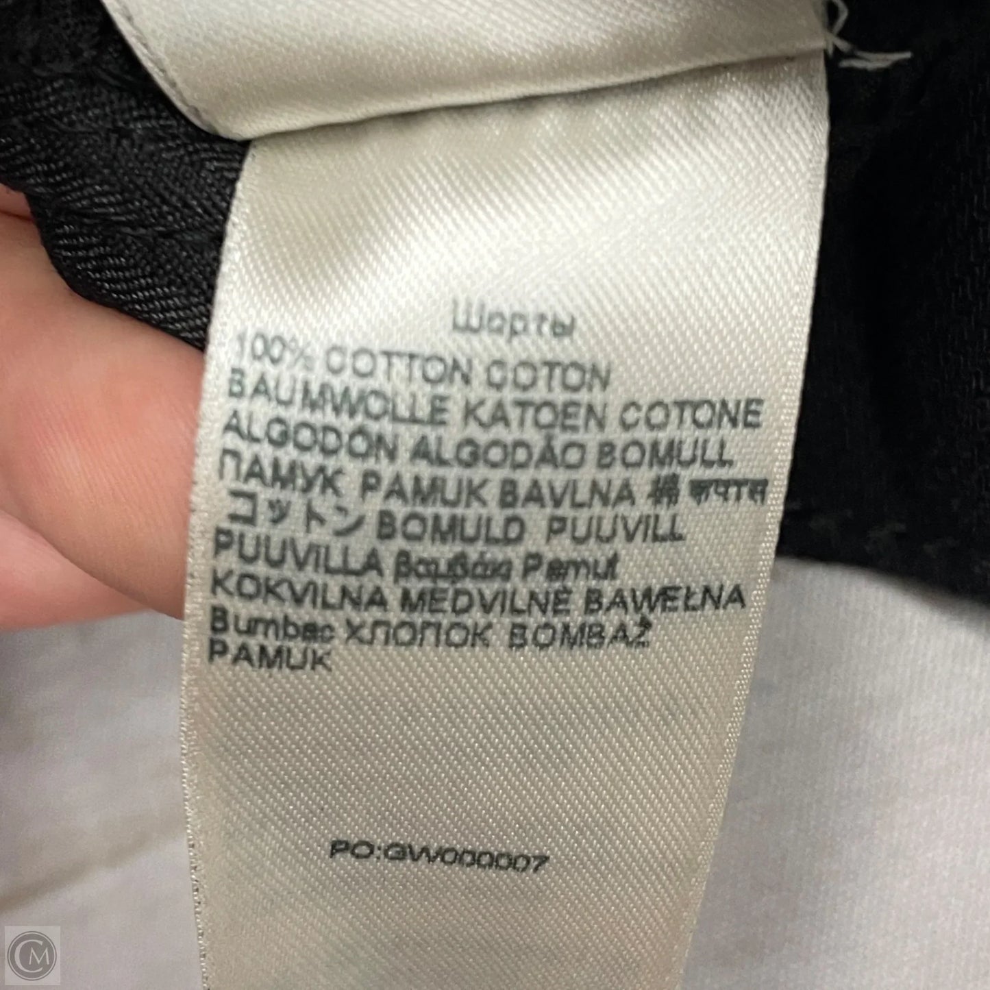 Shorts By 7 For All Mankind In Black, Size: 0