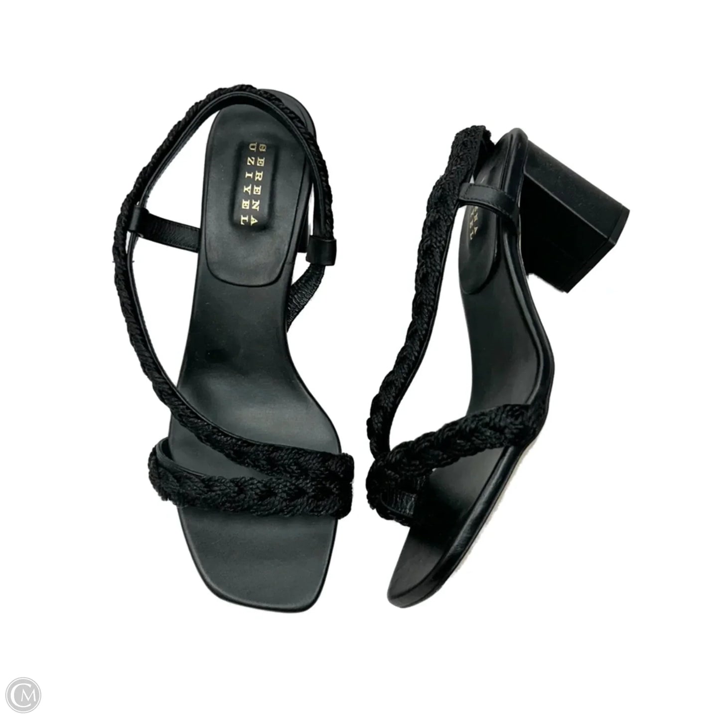 Sandals Heels Block By Serena Uziyel In Black, Size: 8.5