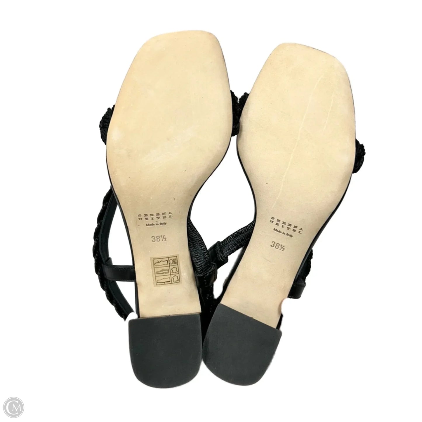 Sandals Heels Block By Serena Uziyel In Black, Size: 8.5