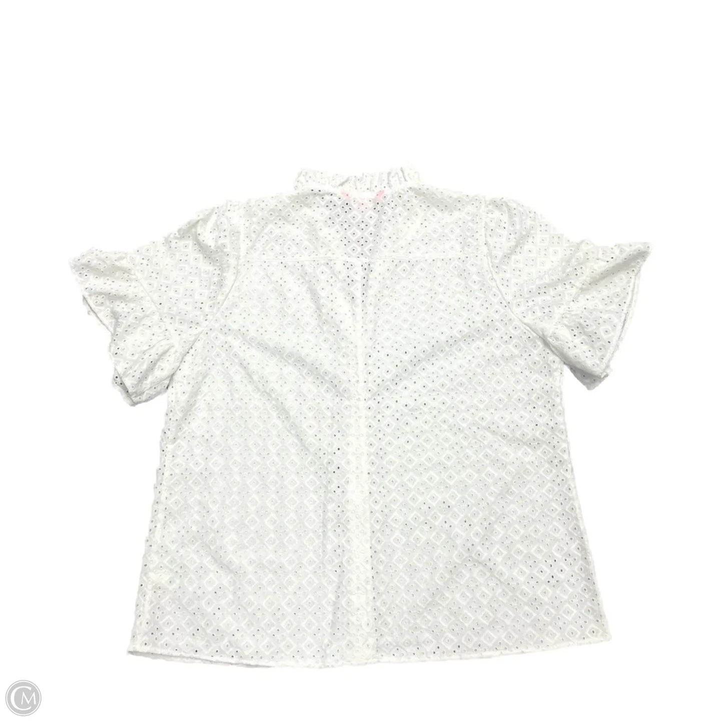 Top Short Sleeve Designer By Lilly Pulitzer In White, Size: Xl