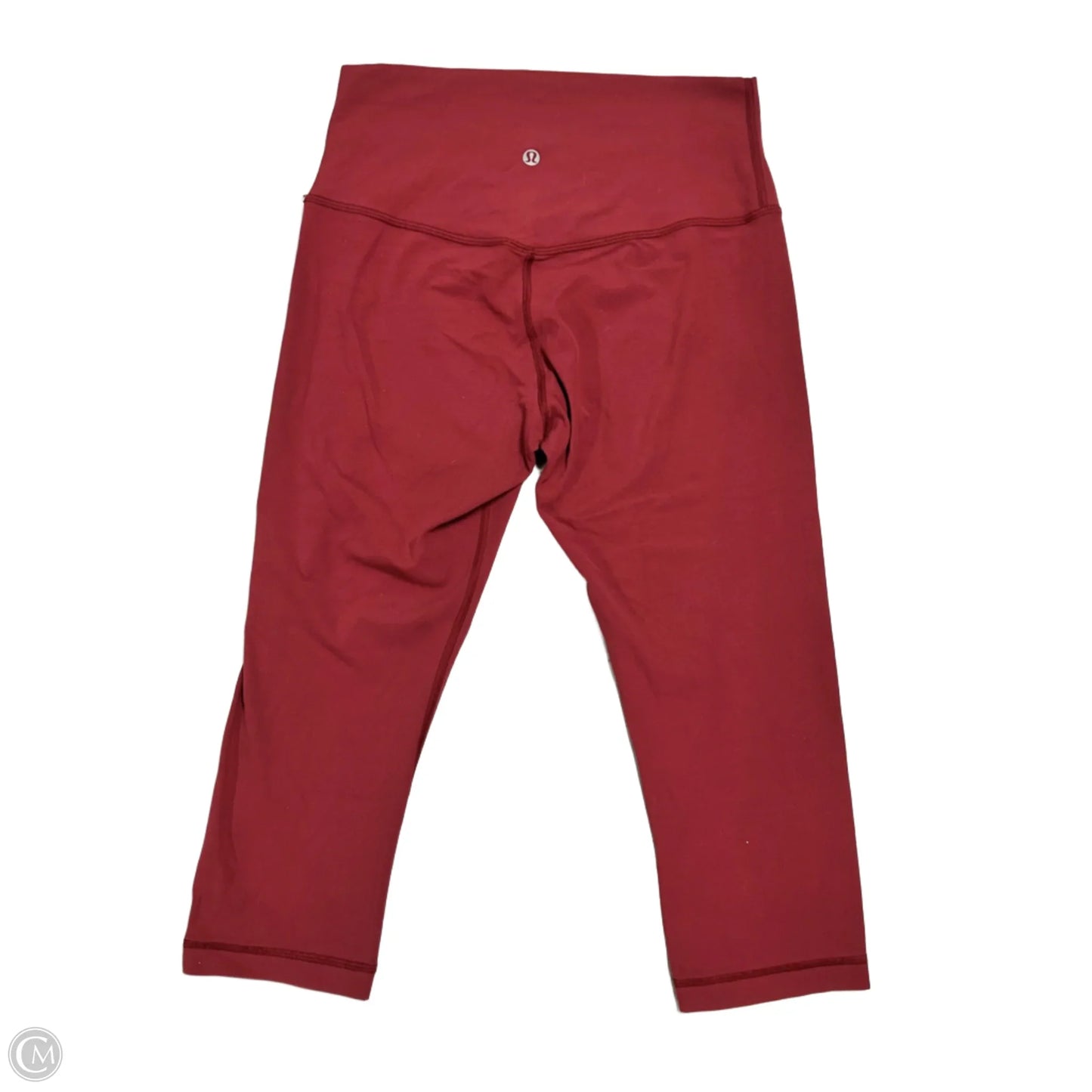 Athletic Leggings Capris By Lululemon In Maroon, Size: M
