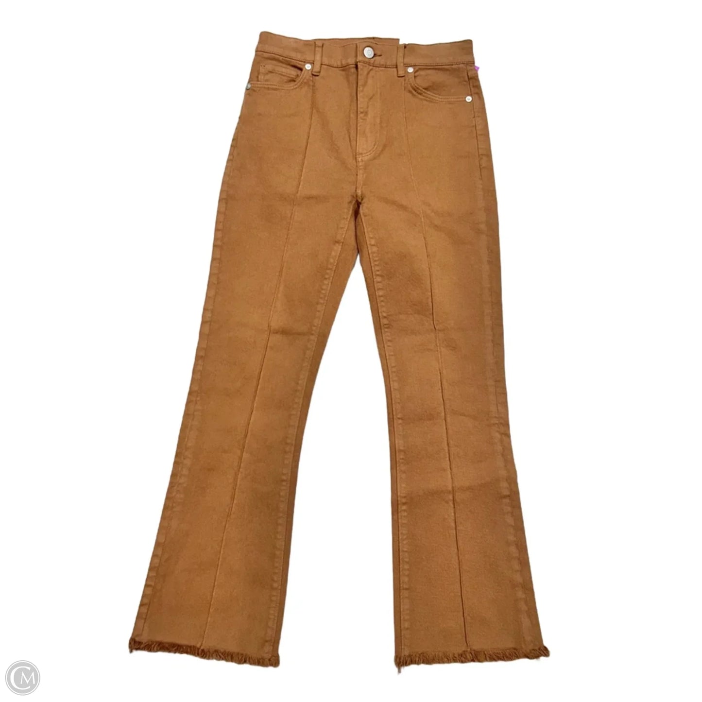 Jeans Cropped By Loft In Brown Denim, Size: 0