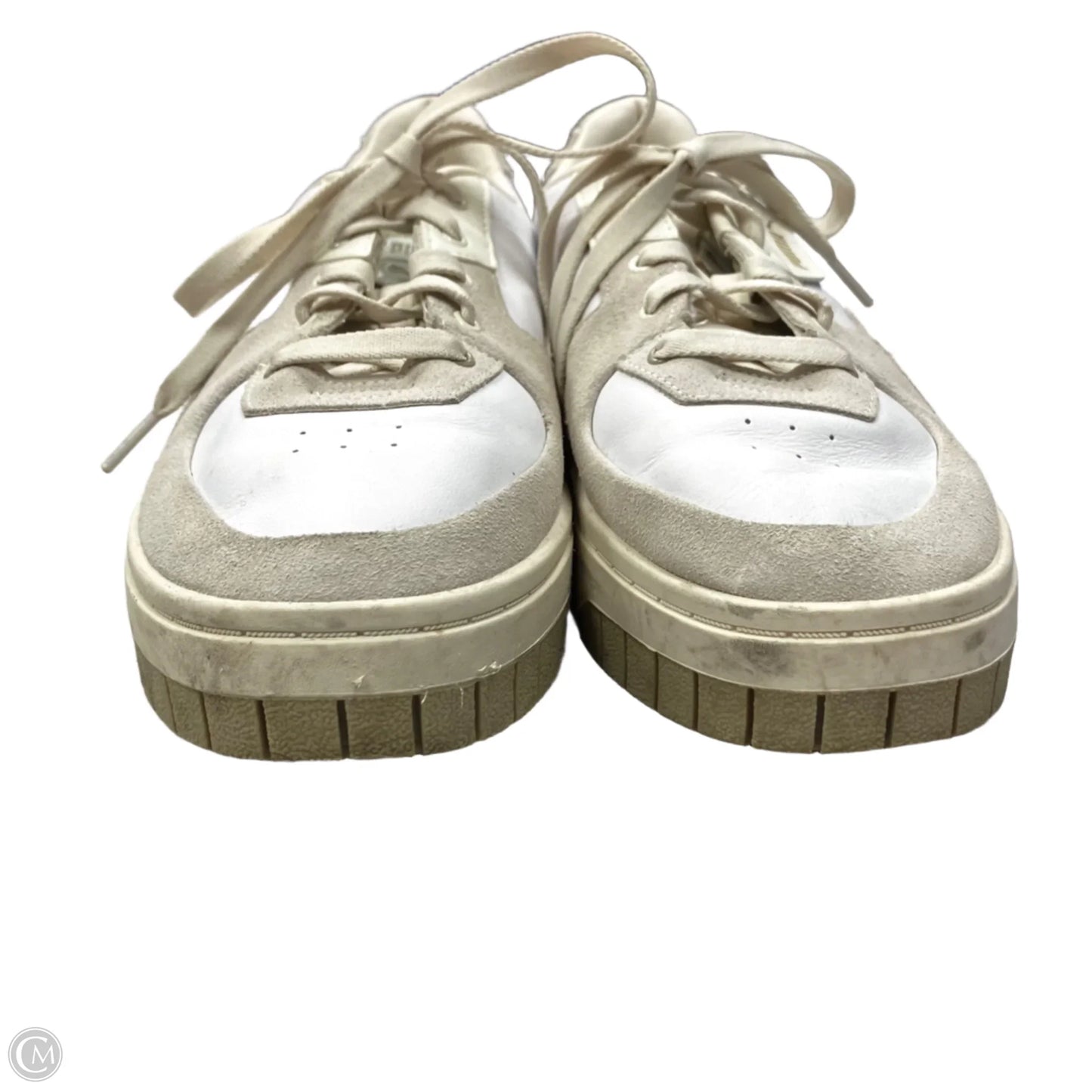 Shoes Sneakers Platform By Puma In Tan & White, Size: 11