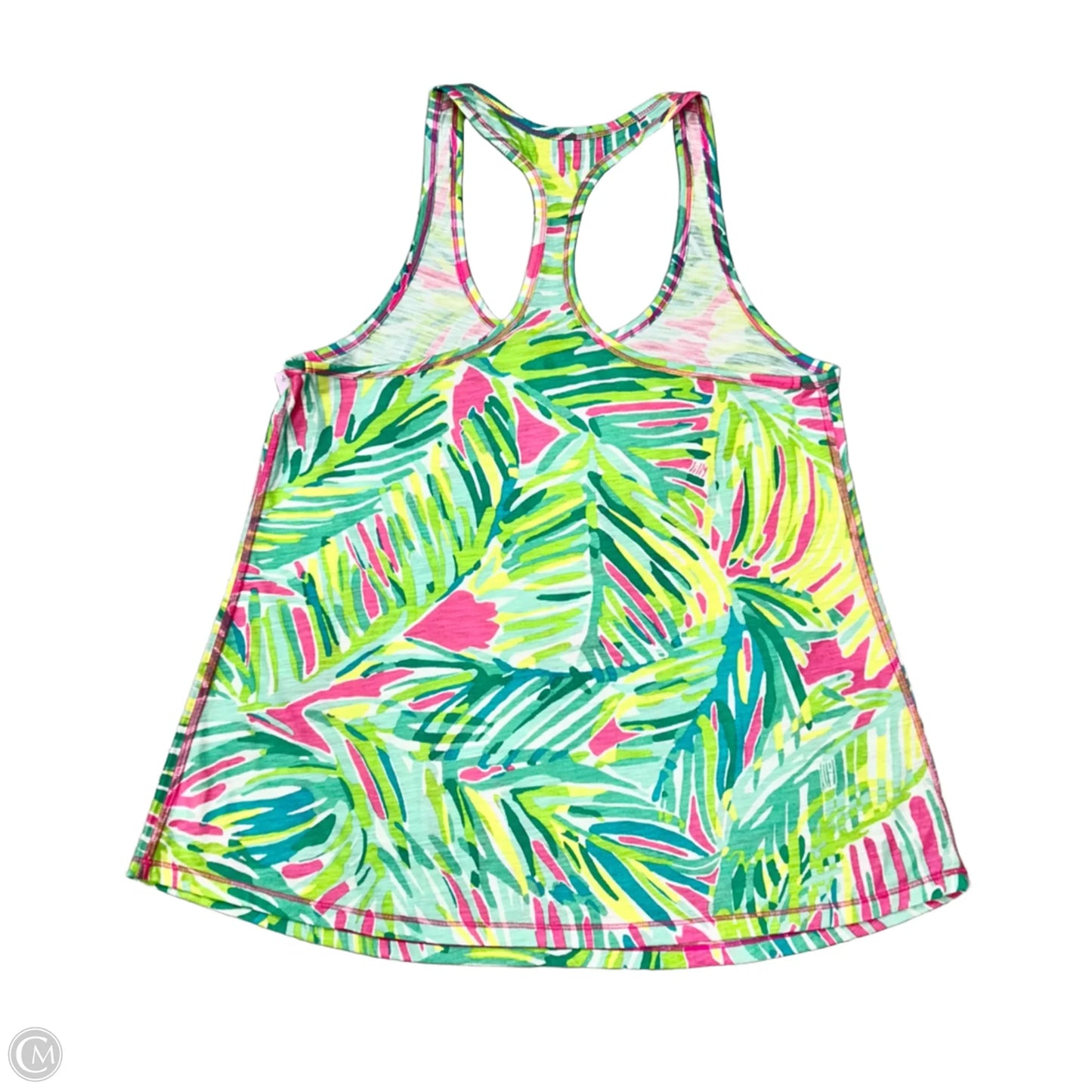 Top Sleeveless Designer By Lilly Pulitzer In Green & Pink, Size: S